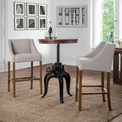 Linen Castaic Barstool-Kirkland's Home Hot