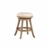 Linen Driftwood Finish Swivel Counter Stool-Kirkland's Home Best