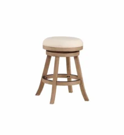 Linen Driftwood Finish Swivel Counter Stool-Kirkland's Home Best