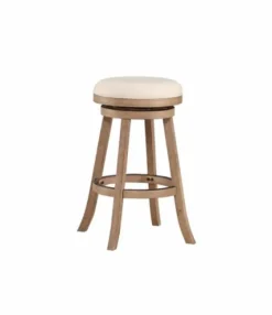 Linen Driftwood Finish Swivel Bar Stool-Kirkland's Home Store