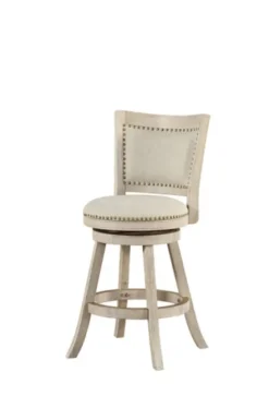 Linen Nailhead Trim Counter Stool, 38 In.-Kirkland's Home Outlet