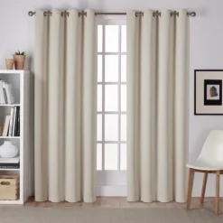 Linen Sateen Curtain Panel Set, 96 In.-Kirkland's Home Sale