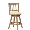 Linen Slat Back Swivel Counter Stool-Kirkland's Home Cheap