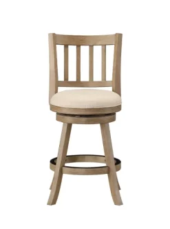Linen Slat Back Swivel Counter Stool-Kirkland's Home Cheap