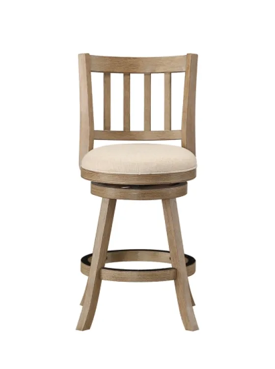 Linen Slat Back Swivel Counter Stool-Kirkland's Home Cheap