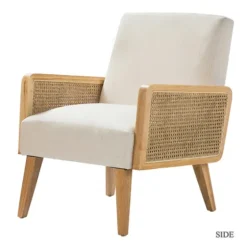 Linen Upholstered Accent Chair-Kirkland's Home Best Sale