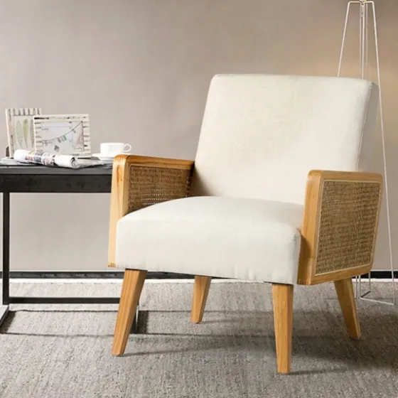 Linen Upholstered Accent Chair-Kirkland's Home Best Sale