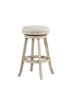 Linen Upholstered Swivel Bar Stool-Kirkland's Home Clearance