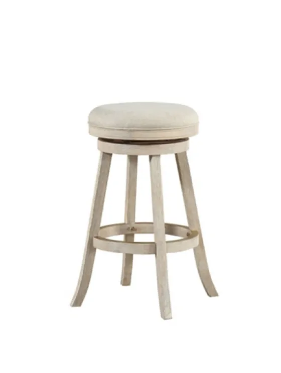 Linen Upholstered Swivel Bar Stool-Kirkland's Home Clearance