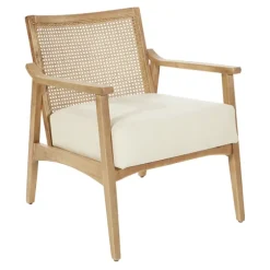 Linen Wash Cane Back Alina Armchair-Kirkland's Home Best Sale
