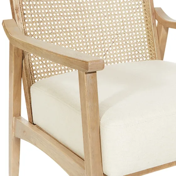 Linen Wash Cane Back Alina Armchair-Kirkland's Home Best Sale