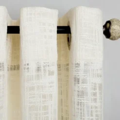 Linen Woven Single Curtain Panel, 84 In.-Kirkland's Home Cheap