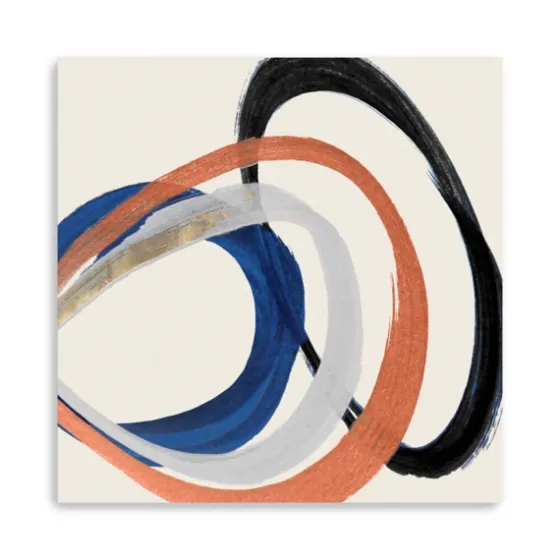 Linked Up Abstract Canvas Art Print, 40X40 In.-Kirkland's Home Sale