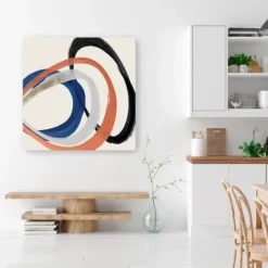 Linked Up Abstract Canvas Art Print, 40X40 In.-Kirkland's Home Sale