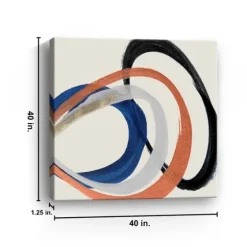 Linked Up Abstract Canvas Art Print, 40X40 In.-Kirkland's Home Sale