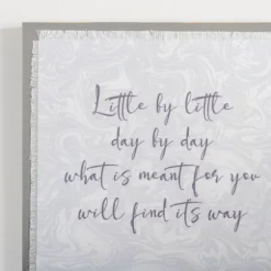 Little By Little Linen Wall Plaque-Kirkland's Home Hot