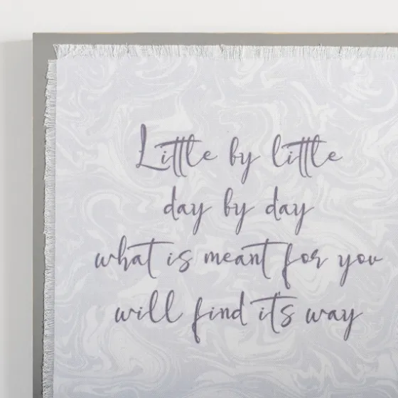 Little By Little Linen Wall Plaque-Kirkland's Home Hot