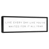 Live All Year Framed Canvas Wall Plaque-Kirkland's Home Shop