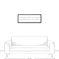 Live All Year Framed Canvas Wall Plaque-Kirkland's Home Shop