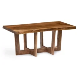 Live Edge Coffee Table With Crossed Legs, 42 In.-Kirkland's Home Store