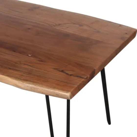 Live Edge Hairpin Legs Coffee Table, 24X42 In.-Kirkland's Home Clearance