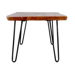 Live Edge Hairpin Legs Coffee Table, 24X42 In.-Kirkland's Home Clearance