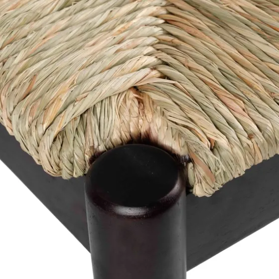 Lola Seagrass And Wood Bench-Kirkland's Home Store