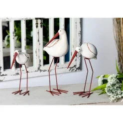 Long Beak Stoneware Bird Figurines, Set Of 3-Kirkland's Home Clearance