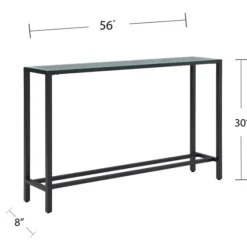 Long Metal Mirrored Top Console Table-Kirkland's Home Flash Sale