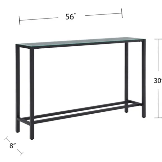Long Metal Mirrored Top Console Table-Kirkland's Home Flash Sale