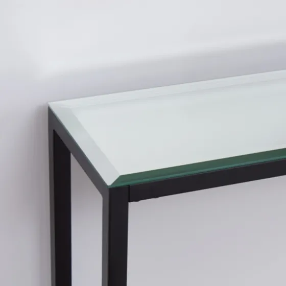 Long Metal Mirrored Top Console Table-Kirkland's Home Flash Sale