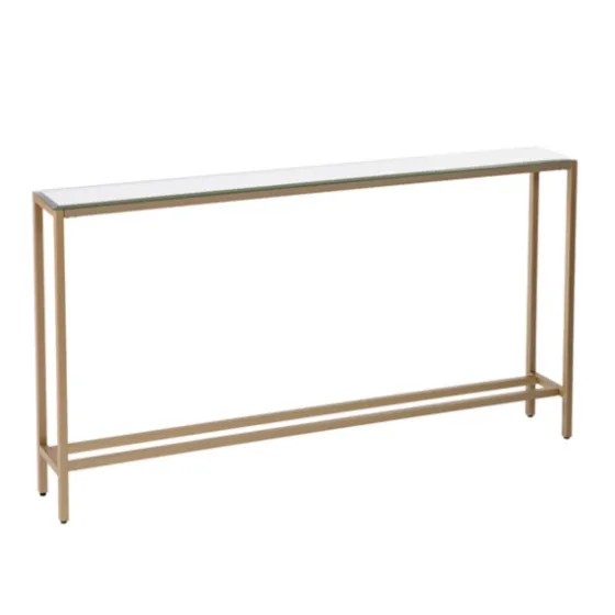 Long Metal Mirrored Top Console Table-Kirkland's Home Best