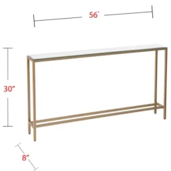 Long Metal Mirrored Top Console Table-Kirkland's Home Best