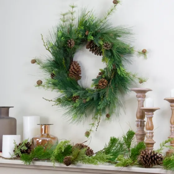Long Needle Pine Christmas Wreath-Kirkland's Home New