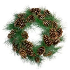 Long Pine Needle And Pinecone Wreath-Kirkland's Home Fashion