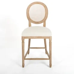 Louis Cane & Cream Upholstered Counter Stool-Kirkland's Home Best Sale