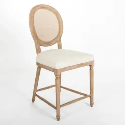 Louis Cane & Cream Upholstered Counter Stool-Kirkland's Home Best Sale