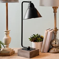 Louis Matte Metal And Wood Table Lamp-Kirkland's Home Best Sale