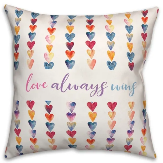 Love Always Wins Outdoor Pillow-Kirkland's Home Flash Sale