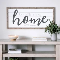 Love Builds A Happy Home Printed Wall Art-Kirkland's Home Fashion