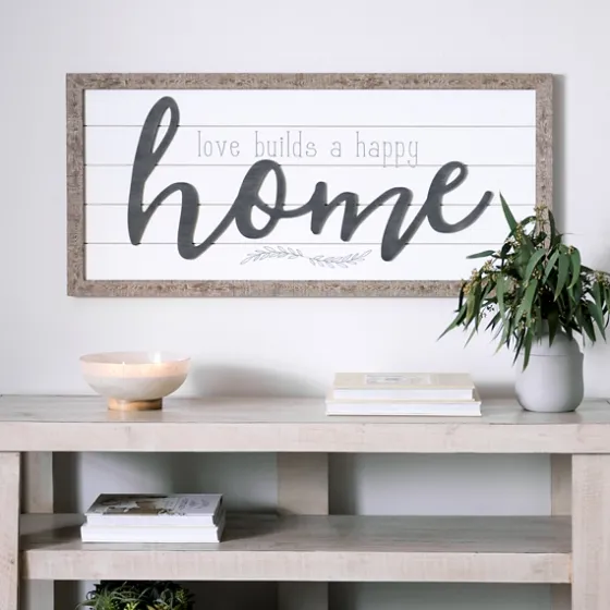 Love Builds A Happy Home Printed Wall Art-Kirkland's Home Fashion