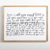 Love Is All You Need Framed Wall Plaque-Kirkland's Home Store