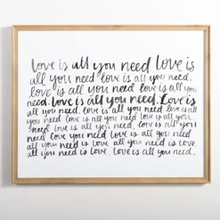 Love Is All You Need Framed Wall Plaque-Kirkland's Home Store
