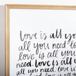 Love Is All You Need Framed Wall Plaque-Kirkland's Home Store