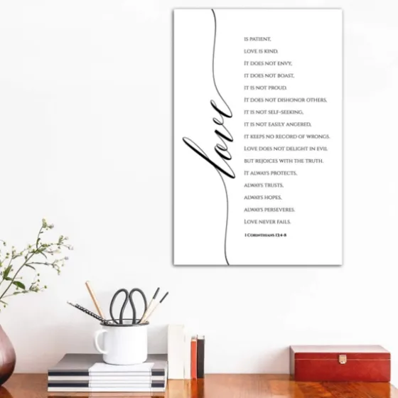Love Is Corinthians 13:4-8 Canvas Art Print-Kirkland's Home Fashion