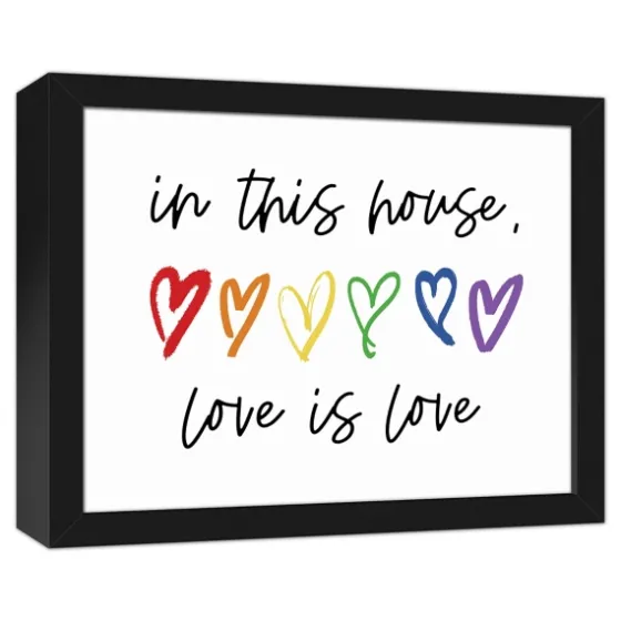 Love Is Love Framed Canvas Art Print-Kirkland's Home Clearance