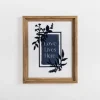 Love Lives Here Blue Greenery Wall Plaque-Kirkland's Home New