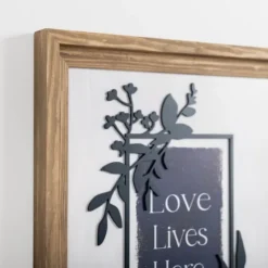Love Lives Here Blue Greenery Wall Plaque-Kirkland's Home New