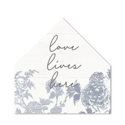 Love Lives Here House Shaped Canvas Art Print-Kirkland's Home Hot