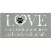 Love Starts With A Wet Nose Canvas Art Print-Kirkland's Home Online